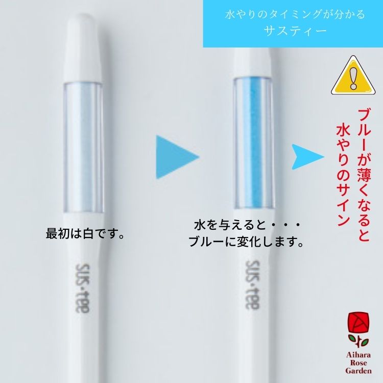 相原バラ園 / 【バラ苗と同梱】植物水分計サスティー（Sustee）Mサイズ・白